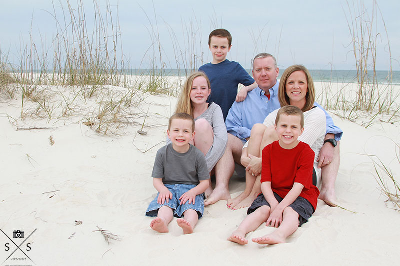 Family Beach Portraits at the Gulf Shores Plantation